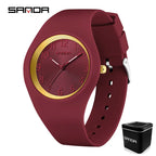 Silicone Quartz Wristwatch – Lightweight Sport Clock for Students