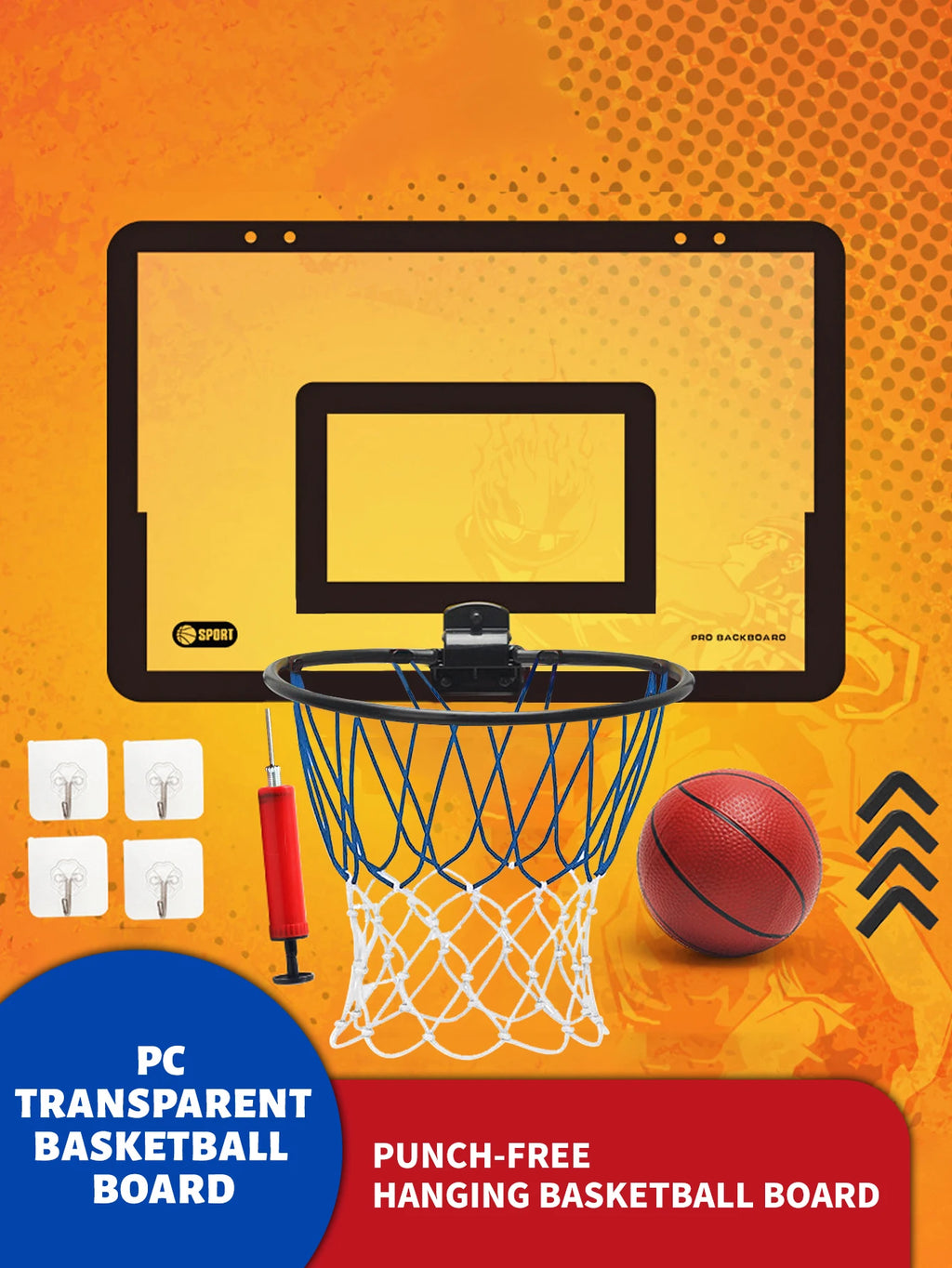 Indoor Basketball Hoop – Wall Mounted Toy for Children