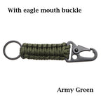 Paracord Survival Keychain – Military Carabiner for Outdoor Camping Gear