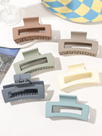 Matte Square Hair Claw Clips – Non-slip 3.4 inch Accessories for Thick Hair