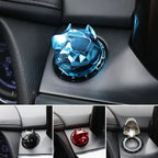 Metal Bully Dog Ignition Cover – Decorative Engine Start Button Trim for Cars