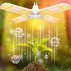 Foldable LED Grow Light – Full Spectrum E27 Bulb for Indoor Plant Seedlings