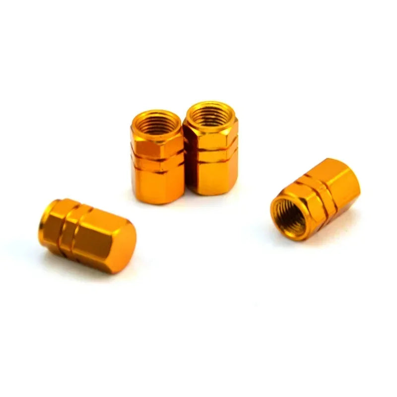 Aluminum Alloy Tire Valve Caps – Dustproof Rim Stem Covers for Automobiles