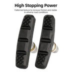 60mm Threaded V-Brake Pads – All-Weather MTB Brake Shoes for Mountain Bikes