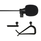 3.5mm External Microphone – Wired Clip-On Mic for Car Audio and Auto Radio