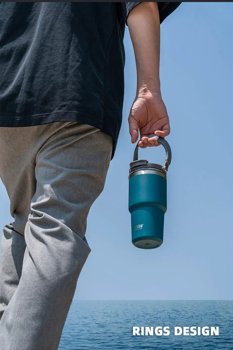 Stainless Steel Insulated Tumbler – 900ml Double-Wall Cup for Travel and Office