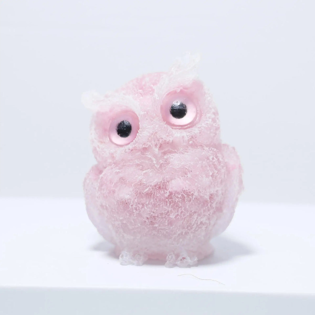 Crystal Owl Ornament – Natural Gemstone Figurine for Home Decor and Aquarium