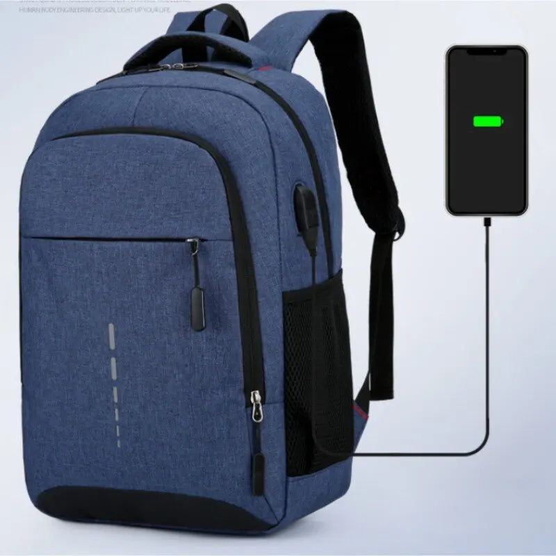 Large Capacity Laptop Backpack – Unisex Minimalist Travel Bag for Students