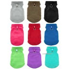 Fleece Dog Sweater with D-Ring – Soft Winter Warmth for Small Pets