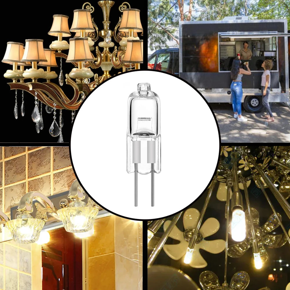 Bi-Pin Halogen Capsule Bulb – 12V Energy Efficient Replacement for Lighting