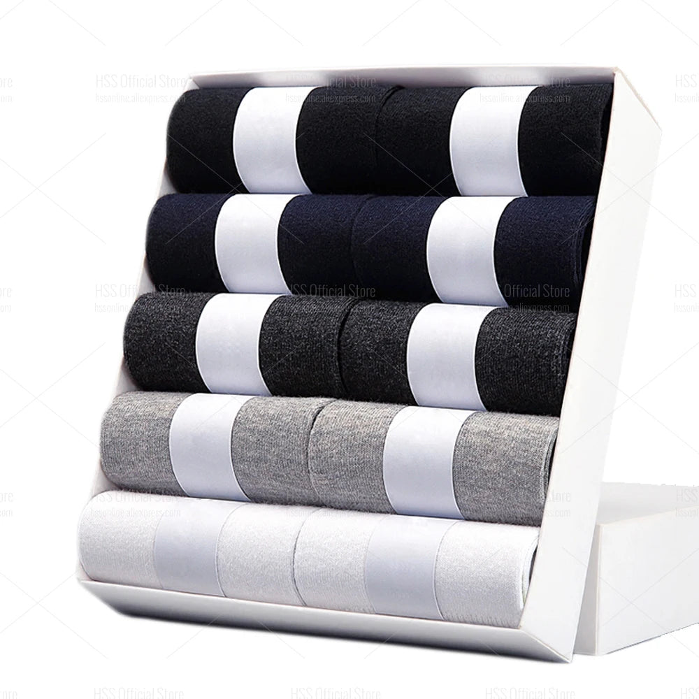 Cotton Blend Business Socks – Soft Breathable Footwear for Men Size 6.5-14