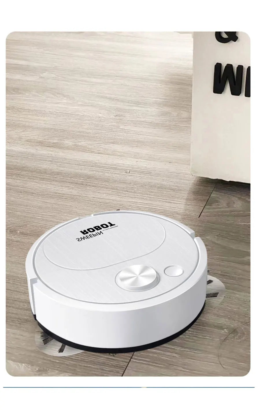 3-in-1 Robot Vacuum Cleaner – 1500Pa Wireless Mop for Home and Office