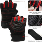 Shockproof Weight Lifting Gloves – Wrist Support for Gym Fitness Training