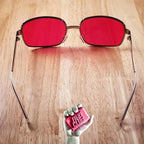 Tyler Durden Sunglasses – Red Lens Eyewear for Fight Club Cosplay