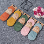 Silicone Invisible Boat Socks – Soft Cotton Women's Ankle Liners for Summer