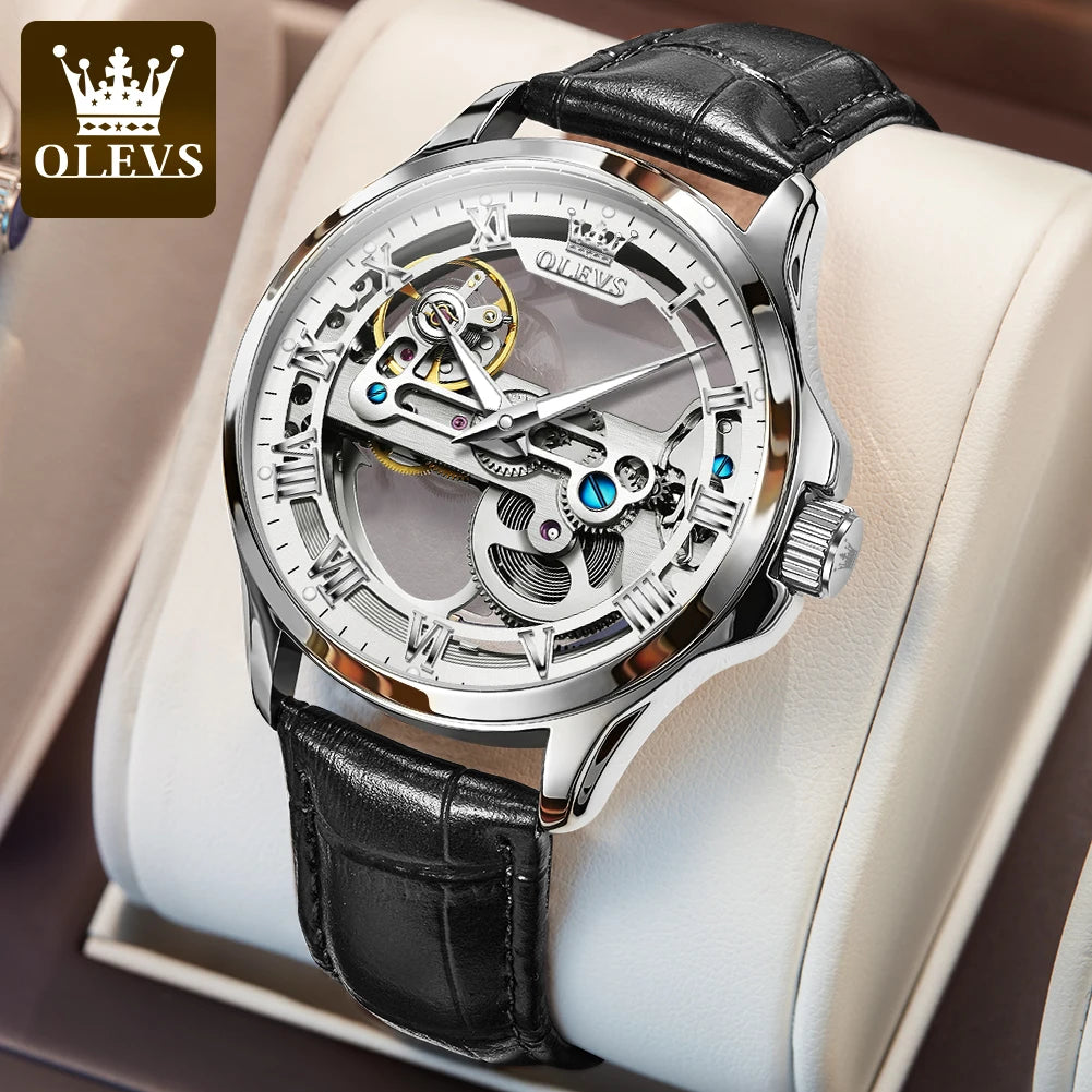 Automatic Mechanical Wristwatch – Skeleton Dial for Men Business Formal