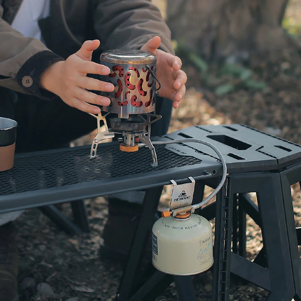 Stainless Steel Gas Tank Hook – Camping Table Hanger for Outdoor Stoves