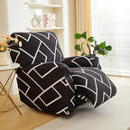 Printed Elastic Recliner Cover – Stretch Slipcover for Living Room Furniture