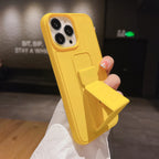 Magnetic Stand Phone Case – Protective Cover with Wrist Strap for iPhone Series