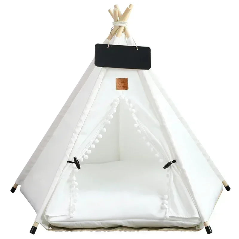 Portable Pet Teepee – Washable Indoor House for Cats and Small Dogs