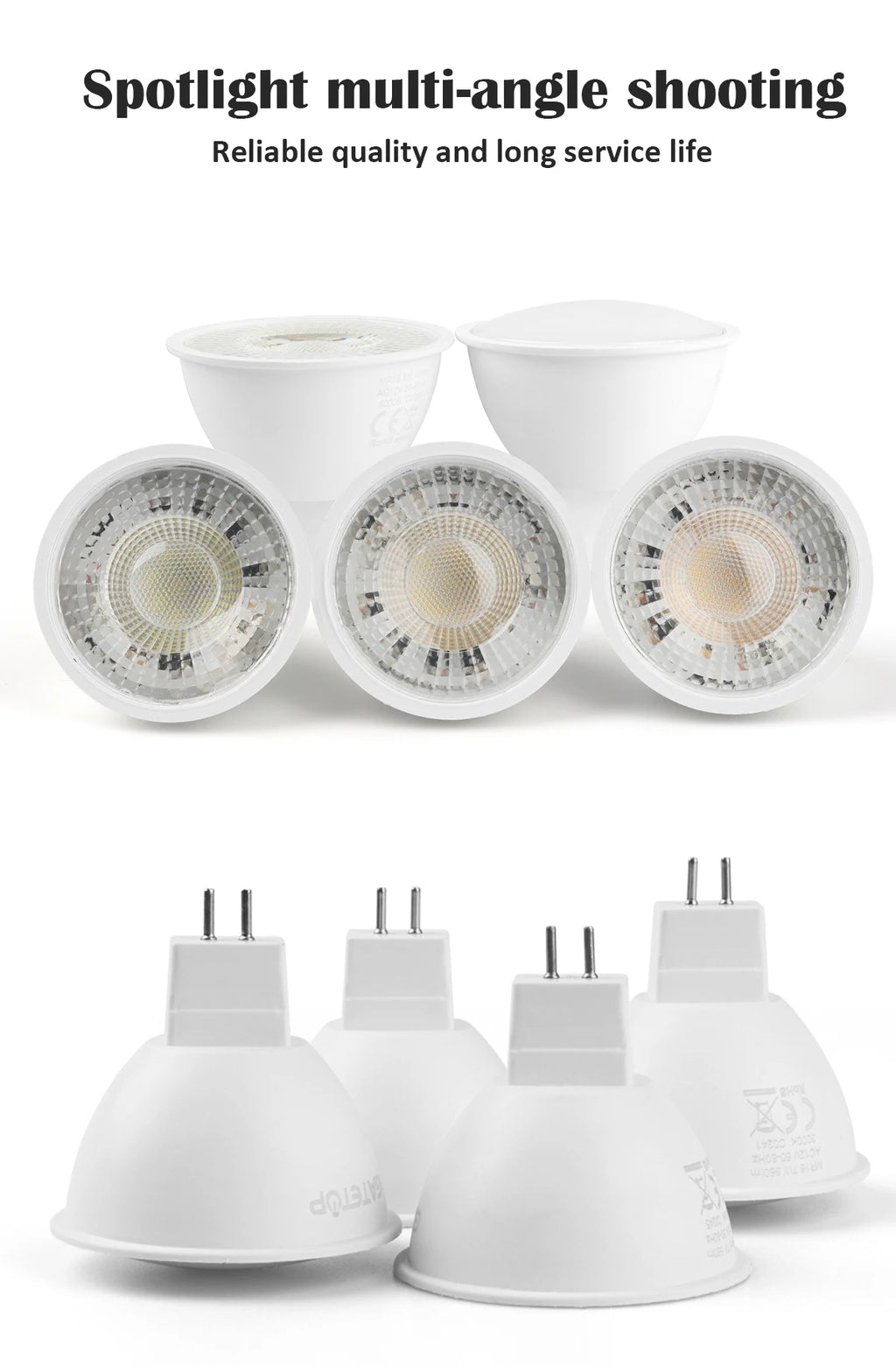 MR16 LED Spotlight Bulb – 6W GU5.3 Energy Efficient Lamp for Home Lighting