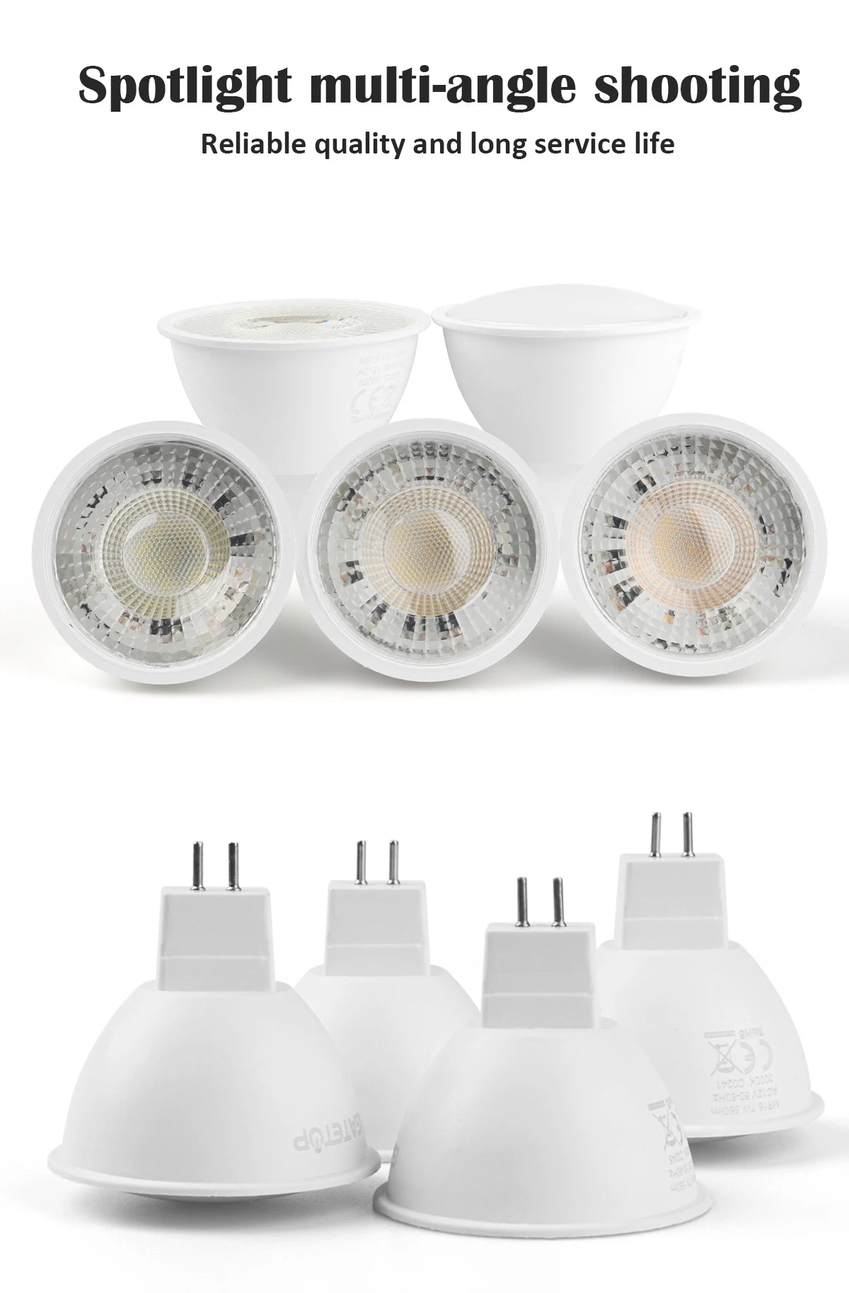 MR16 LED Spotlight Bulb – 6W GU5.3 Energy Efficient Lamp for Home Lighting