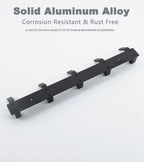 Modern Aluminum Wall Hooks – Black Towel Hanger for Bathroom and Coat Storage