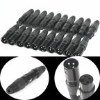 XLR DMX Microphone Connectors – 3 Pin Audio Plugs for Professional Sound Gear