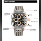 NAVIFORCE Silicone Chronograph Watch – Waterproof Sport Accessory for Men