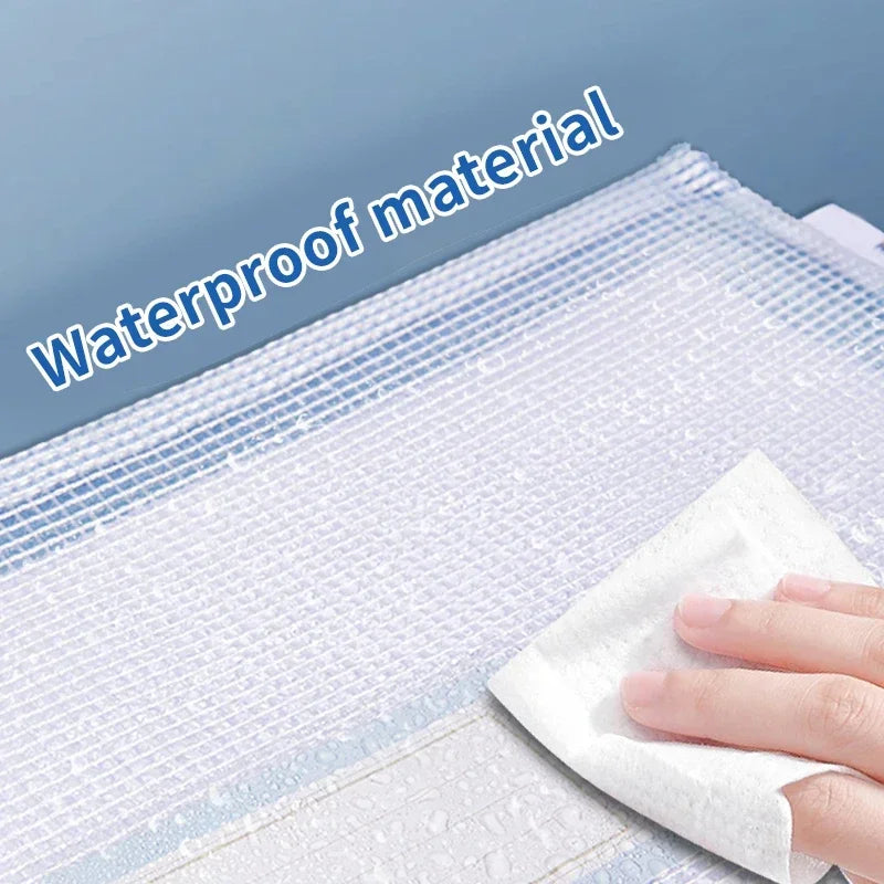 Clear Mesh Zipper Pouches – Waterproof A4/A5 Plastic Bags for Office Storage