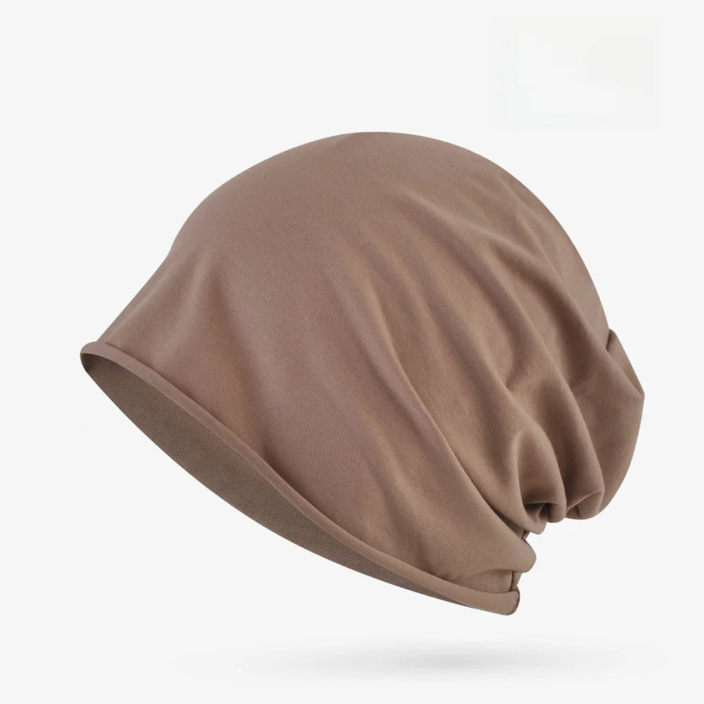 Cotton Sleep Cap – Breathable Unisex Headscarf for Nightwear and Hair Loss