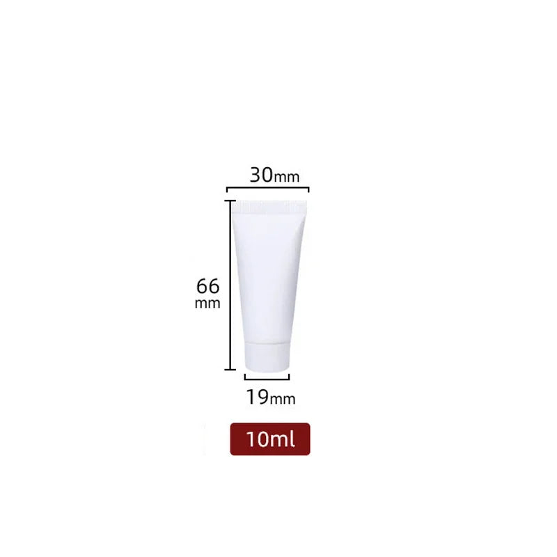 Empty Plastic Cosmetic Squeeze Tubes – Travel Size Refillable Containers for Toiletries