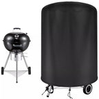 Waterproof Round BBQ Cover – 57cm Oxford Fabric for Outdoor Grill Protection