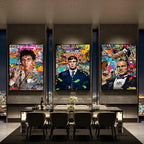 Gangster Graffiti Canvas Print – Urban Street Art for Home Decor