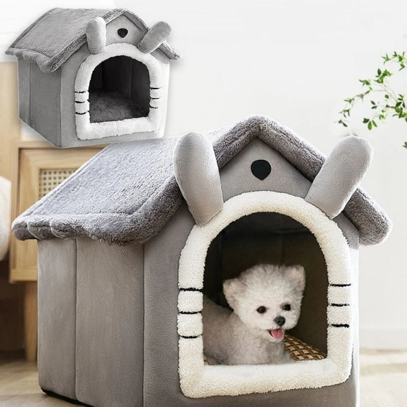 Foldable Pet House – Removable Washable Bed for Small to Large Dogs and Cats