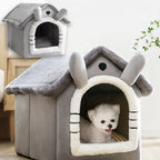 Foldable Pet House – Removable Washable Bed for Small to Large Dogs and Cats