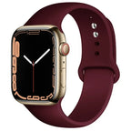 Silicone Apple Watch Sport Band – Adjustable Strap for Series 1-11 and Ultra