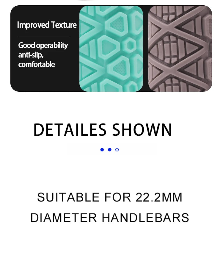 Silicone MTB Lock-On Grips – Anti-Slip Shock Absorbing Handles for Downhill