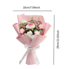 Handmade Crochet Flower Bouquet – Knitted Floral Decor for Gift Giving