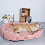 Large Pet Sofa Bed – Warm Orthopedic Cushion for Winter Dog and Cat Sleep