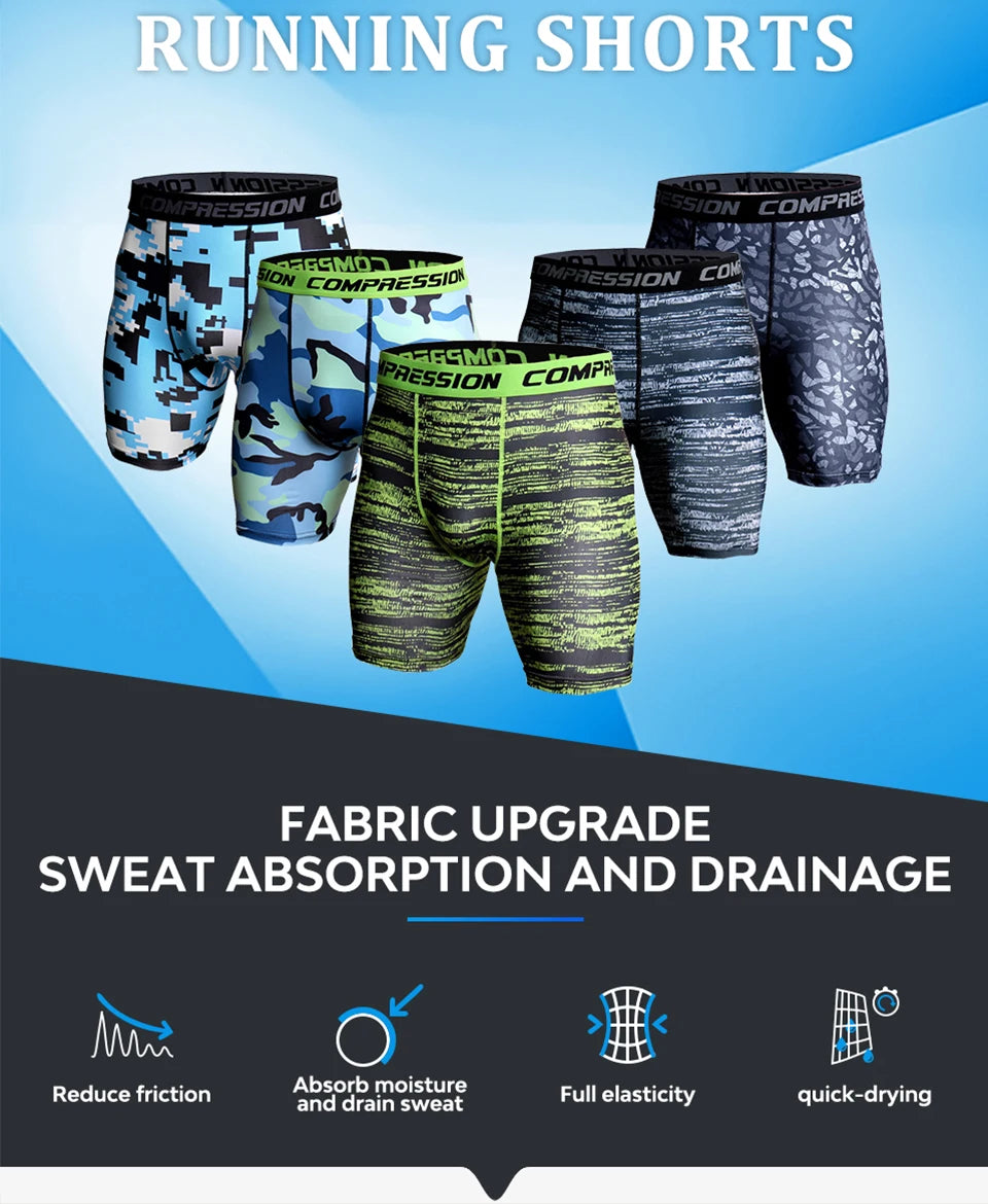 Compression Shorts – 3D Printed Camouflage for Gym and Bodybuilding
