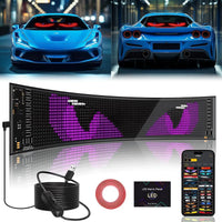 Flexible LED Matrix Panel – RGB Bluetooth App Control for Shop Signage