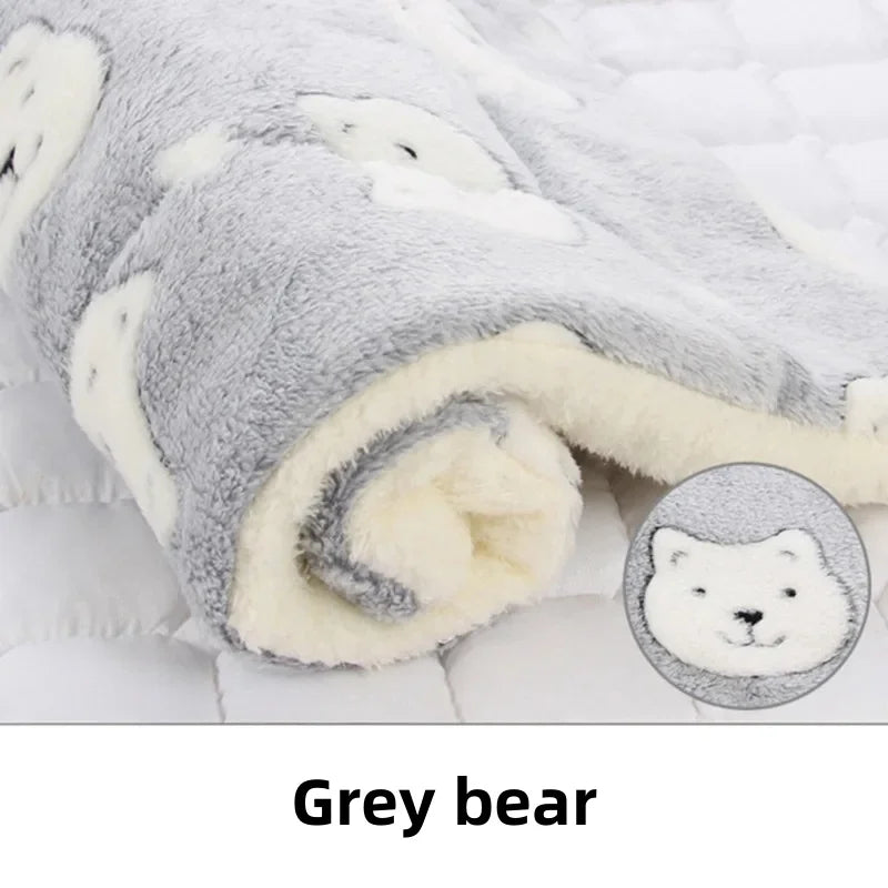 Washable Plush Pet Sofa Bed – Soft Winter Sleeping Mat for Small Large Dogs