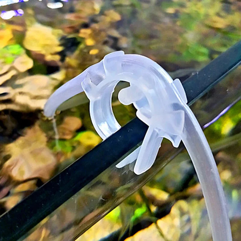 Aquarium Hose Holder – U-Shaped Pipe Clip for 4-6mm Fish Tank Tubing