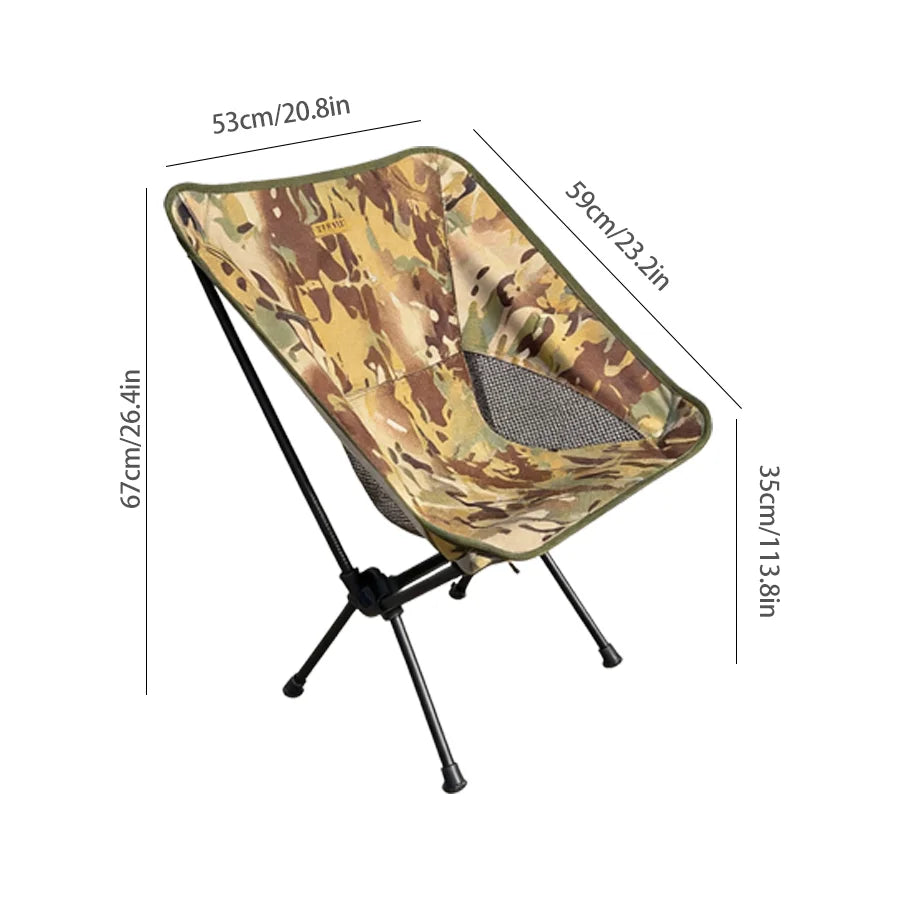 Foldable Camping Chair – Lightweight Moon Chair for Backpacking and Beach