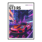 911 GT3 RS Canvas Print – Supercar Wall Art for Car Enthusiast Decor