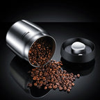 Stainless Steel Coffee Canister – Airtight Vacuum Seal for Fresh Food Storage