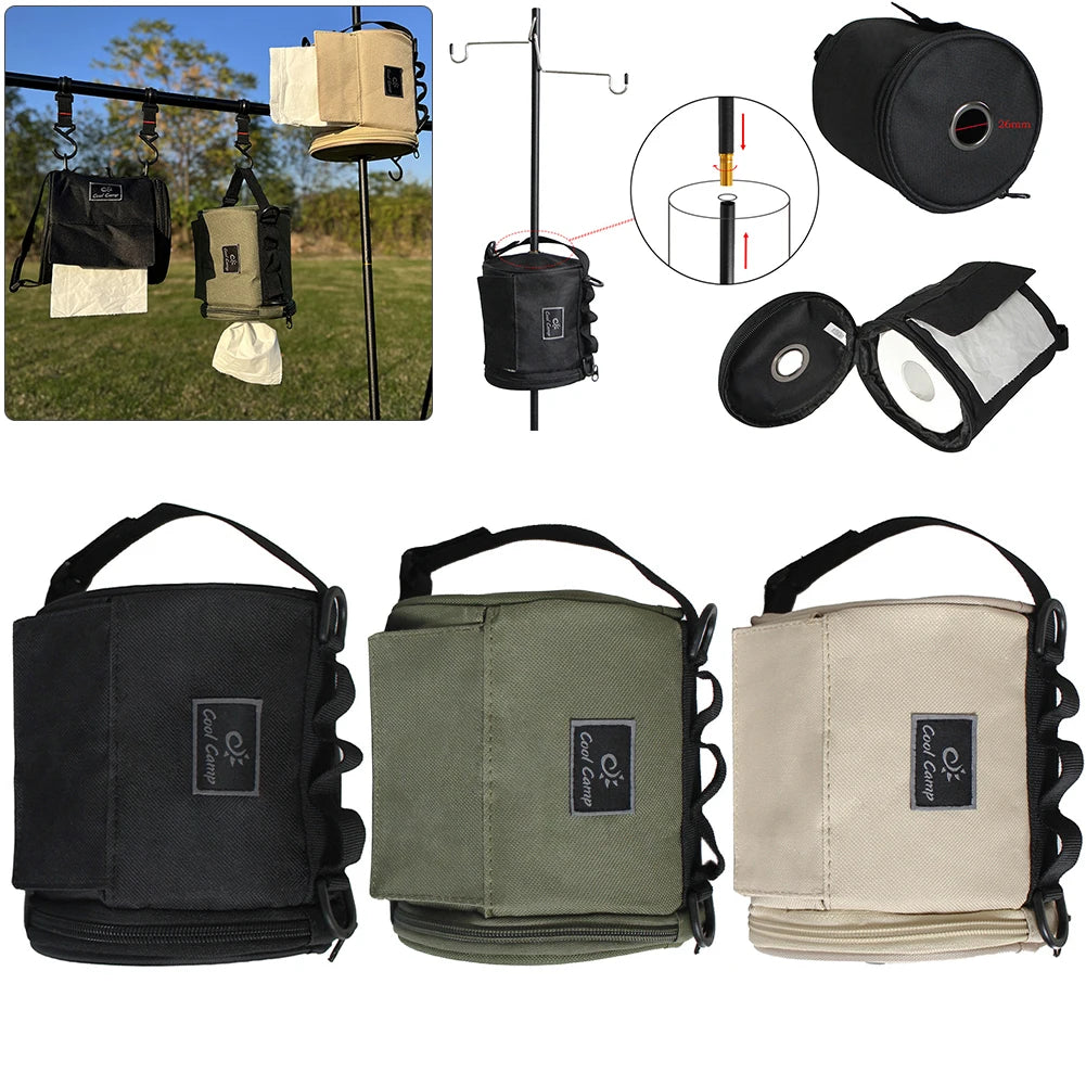 Portable Camping Tissue Case – Hanging Napkin Holder for Outdoor Hiking
