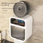 Wall Mounted Toilet Paper Holder – Double Layer Storage for Bathroom Organization