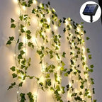 Solar LED Fairy Lights – Artificial Ivy Leaves for Garden Decoration